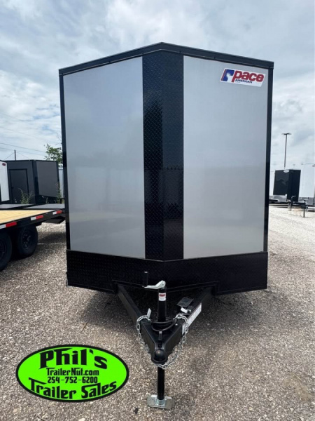 New Pace American 7X14 Cargo / Enclosed Trailer UPOGRADED SCREWLESS .080 EXTERIOR & REAR WING