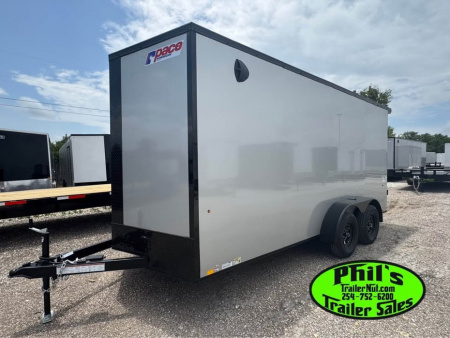 New Pace American 7X14 Cargo / Enclosed Trailer UPOGRADED SCREWLESS .080 EXTERIOR & REAR WING