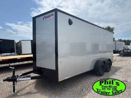 New Pace American 7X14 Cargo / Enclosed Trailer UPOGRADED SCREWLESS .080 EXTERIOR & REAR WING