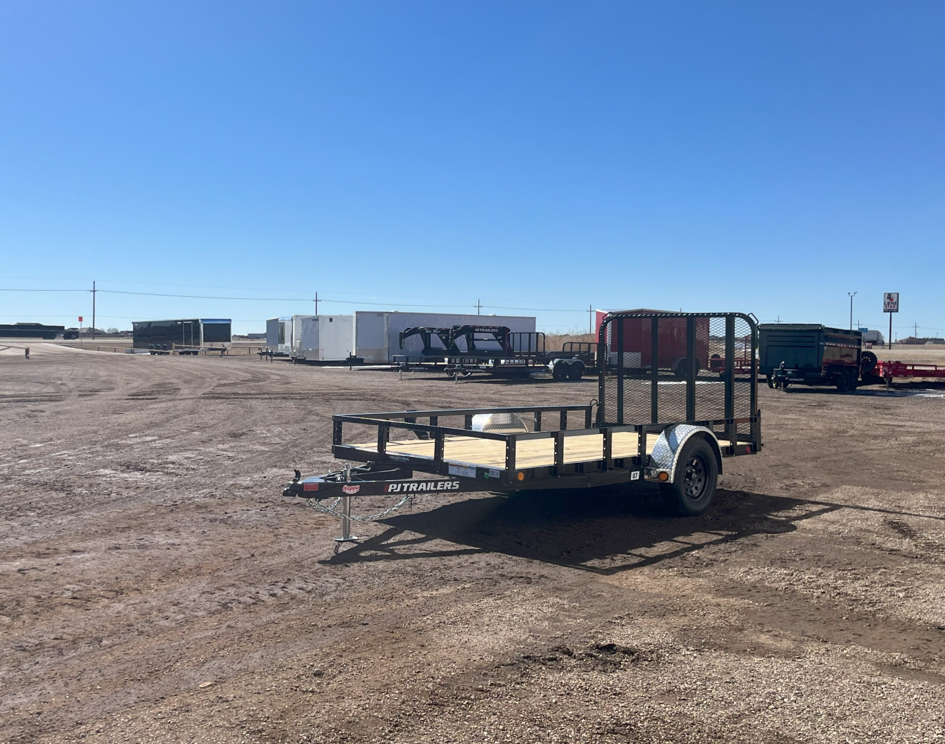 New 2026 PJ 77"x12' Single Axle Utility Trailer - U7
