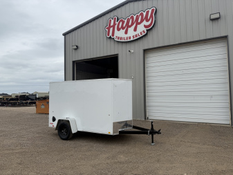 New 2026 Compass 5'x10' Enclosed Cargo Trailer - Indigo DLX