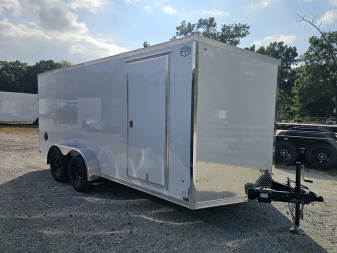 New 2026 US Cargo 7X16 TANDEM AXLE 6' TALL RAMP DOOR 080 POLYCORE SCREWLESS Cargo / Enclosed Trailer