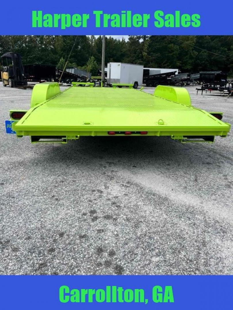 New 2025 7K 82X20 DELUXE STEEL FLOOR CAR HAULER WITH MAG WHEELS