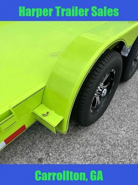 New 2025 7K 82X20 DELUXE STEEL FLOOR CAR HAULER WITH MAG WHEELS