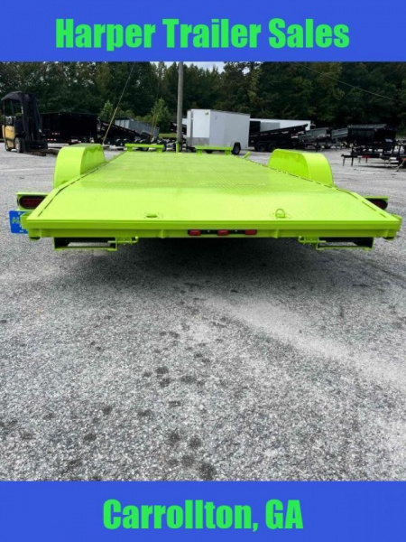 New 2025 7K 82X20 DELUXE STEEL FLOOR CAR HAULER WITH MAG WHEELS