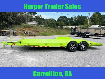 New 2025 7K 82X20 DELUXE STEEL FLOOR CAR HAULER WITH MAG WHEELS