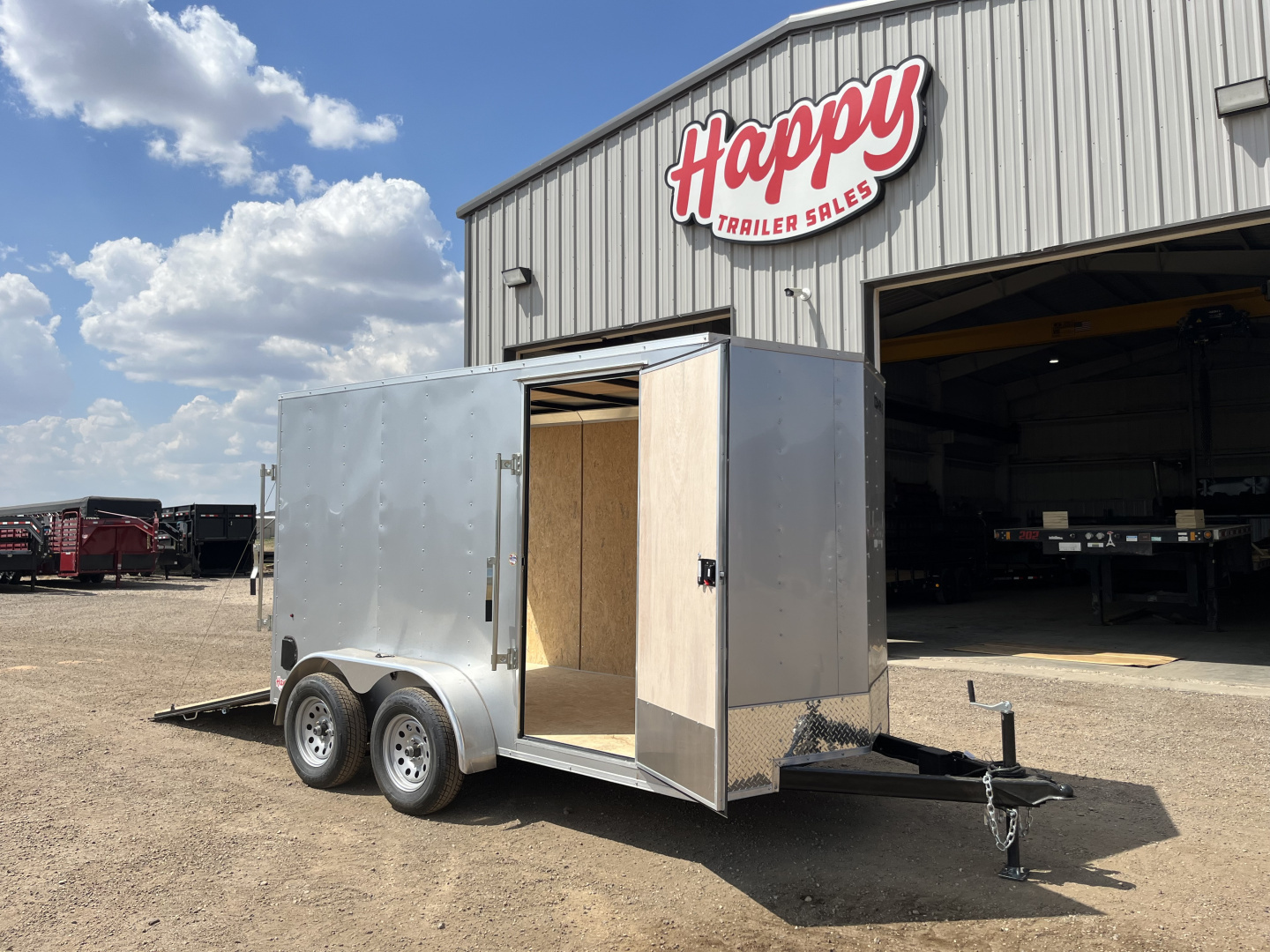 New 2026 Compass 6'x12' Enclosed Cargo Trailer - Indigo DLX