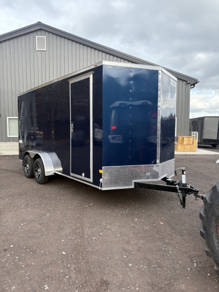 New 2026 Haulmark 7x16 Haulmark Passport Deluxe with 7' Interior Height and Rear Ramp Cargo / Enclosed Trailer