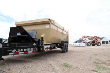 New 2026 Ironbull 7x16' Rolloff Dump Trailer 14000# GVW * INCLUDES (3) 16' BIN 4' SIDES (16 YARDS) * DUAL BATTERIES * 5x20 SCISSOR HOIST * 10" I-BEAM FRAME * 20K WINCH WITH ROLLER