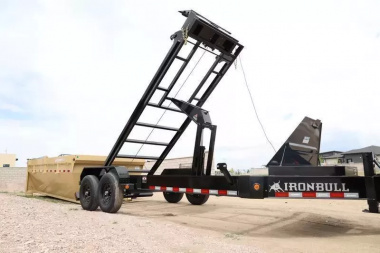 New 2026 Ironbull 7x16' Rolloff Dump Trailer 14000# GVW * INCLUDES (3) 16' BIN 4' SIDES (16 YARDS) * DUAL BATTERIES * 5x20 SCISSOR HOIST * 10" I-BEAM FRAME * 20K WINCH WITH ROLLER