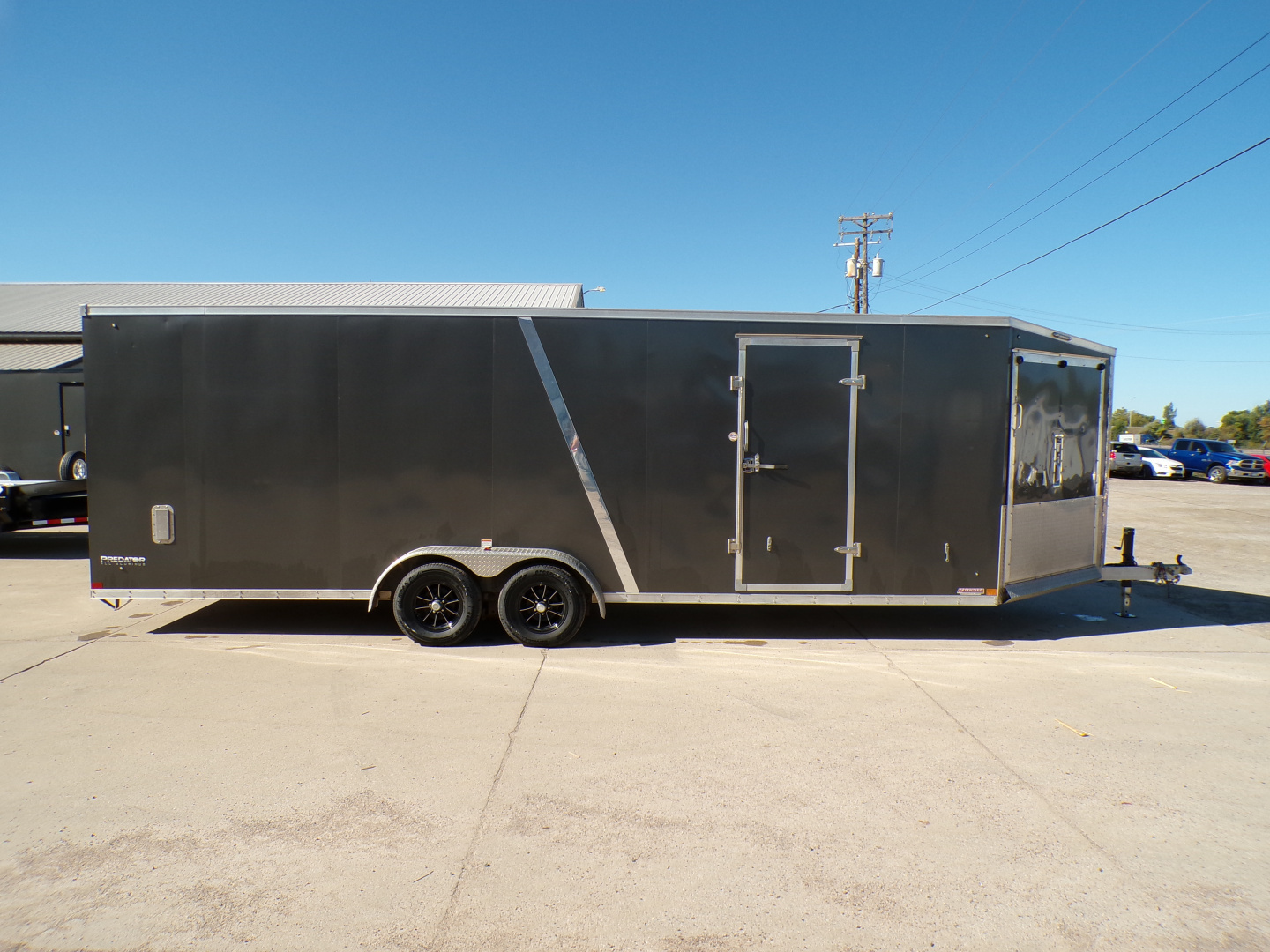 Used 2023 Stealth Predator 7 x 29 Enclosed Snowmobile Trailer - 840
