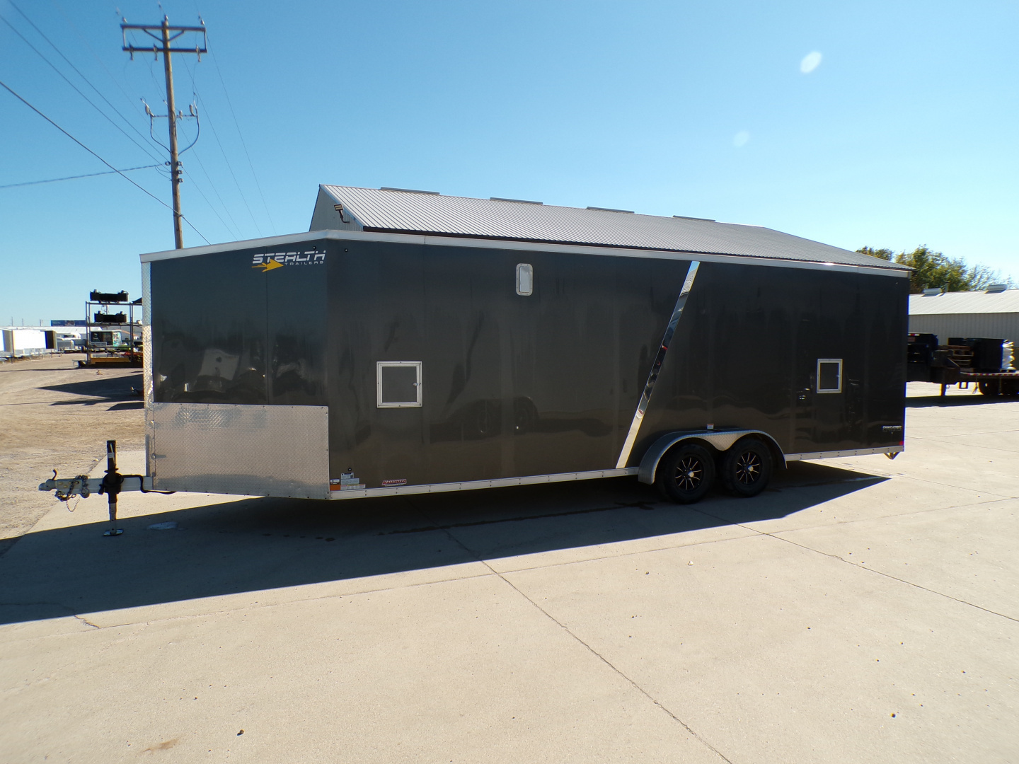 Used 2023 Stealth Predator 7 x 29 Enclosed Snowmobile Trailer - 840