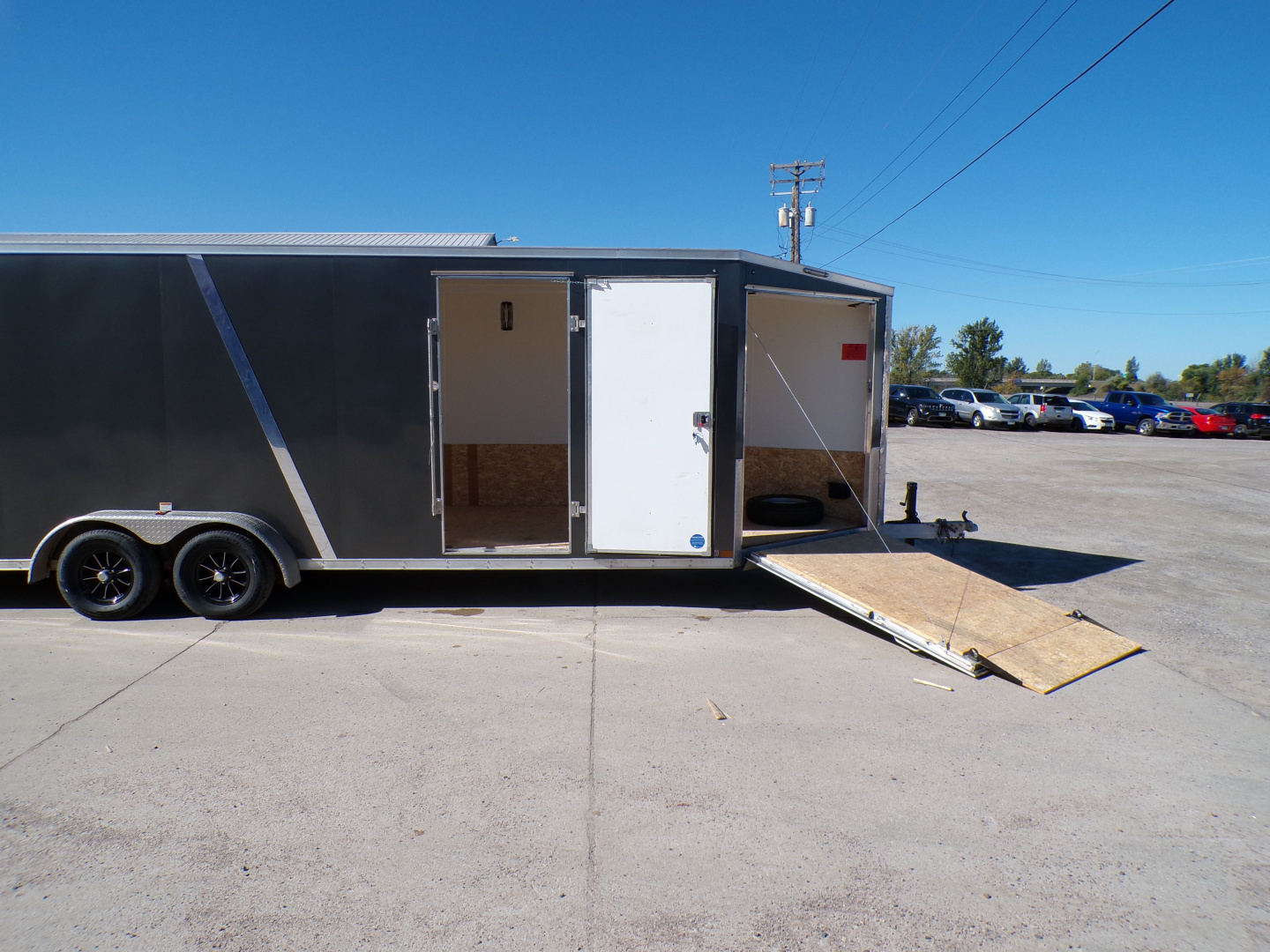 Used 2023 Stealth Predator 7 x 29 Enclosed Snowmobile Trailer - 840