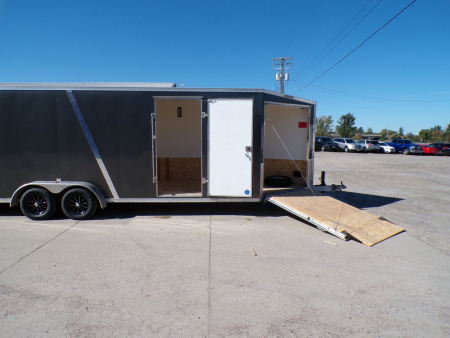 Used 2023 Stealth Predator 7 x 29 Enclosed Snowmobile Trailer - 840