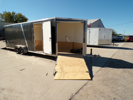 Used 2023 Stealth Predator 7 x 29 Enclosed Snowmobile Trailer - 840