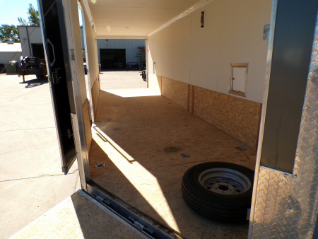 Used 2023 Stealth Predator 7 x 29 Enclosed Snowmobile Trailer - 840