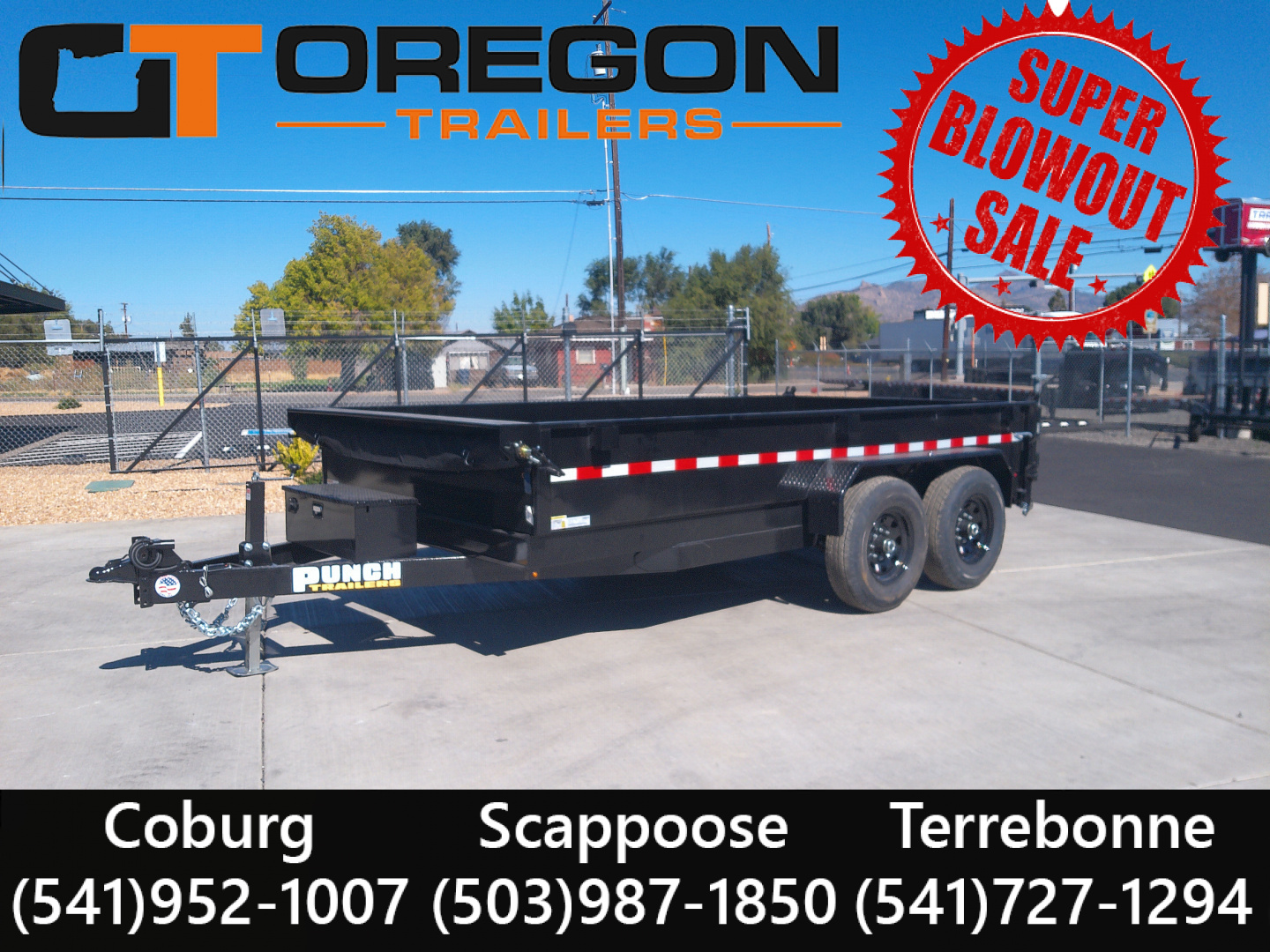 New 2026 Punch 7x14 Dump Trailer