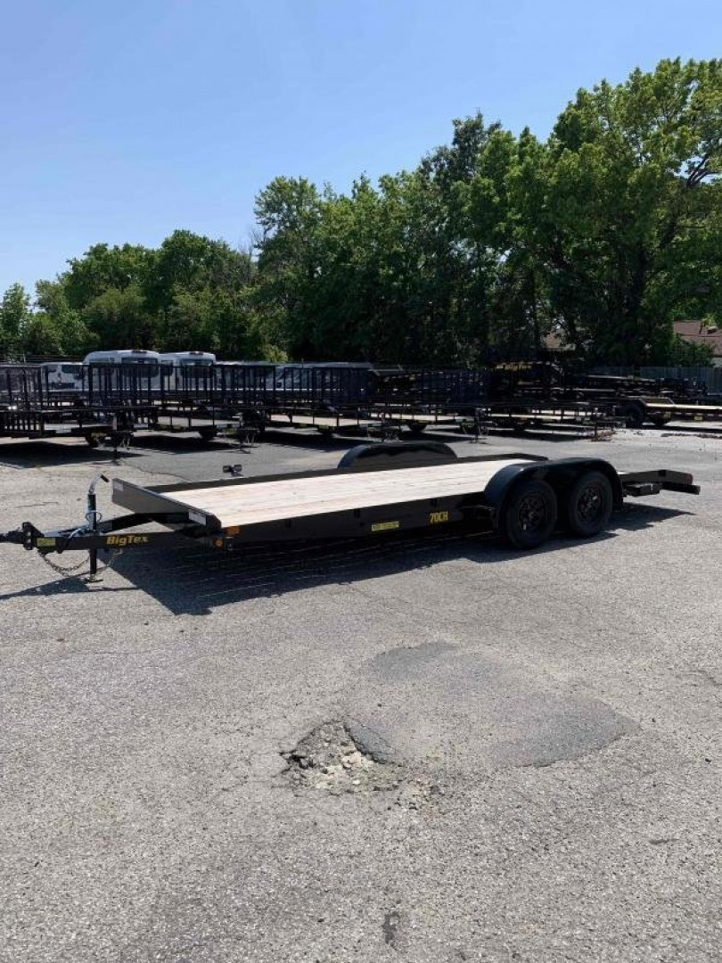 New 2026 Big Tex Trailers 20' 70CH 7K w/ Dovetail & Ramps Car / Racing Trailer