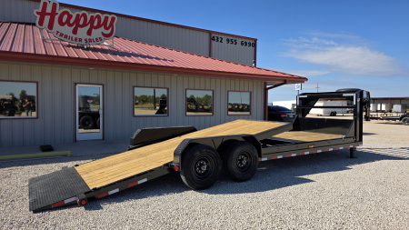 New 2026 PJ 83 x24' Gooseneck Equipment Tilt Trailer – T6