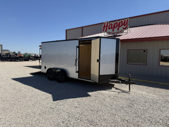 New 2026 Compass 7'x16' Enclosed Cargo Trailer - Indigo DLX