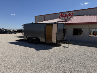 New 2026 Compass 7'x16' Enclosed Cargo Trailer - Indigo DLX