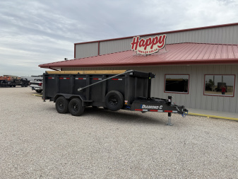 New 2026 Diamond C 82"x16' BP HD Low Profile Telescopic Dump w/ 44" Sides - LPT207