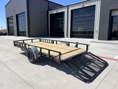 New 2026 PJ 77"x14' Single Axle Utility Trailer - U7