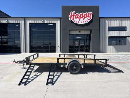 New 2026 PJ 77"x14' Single Axle Utility Trailer - U7