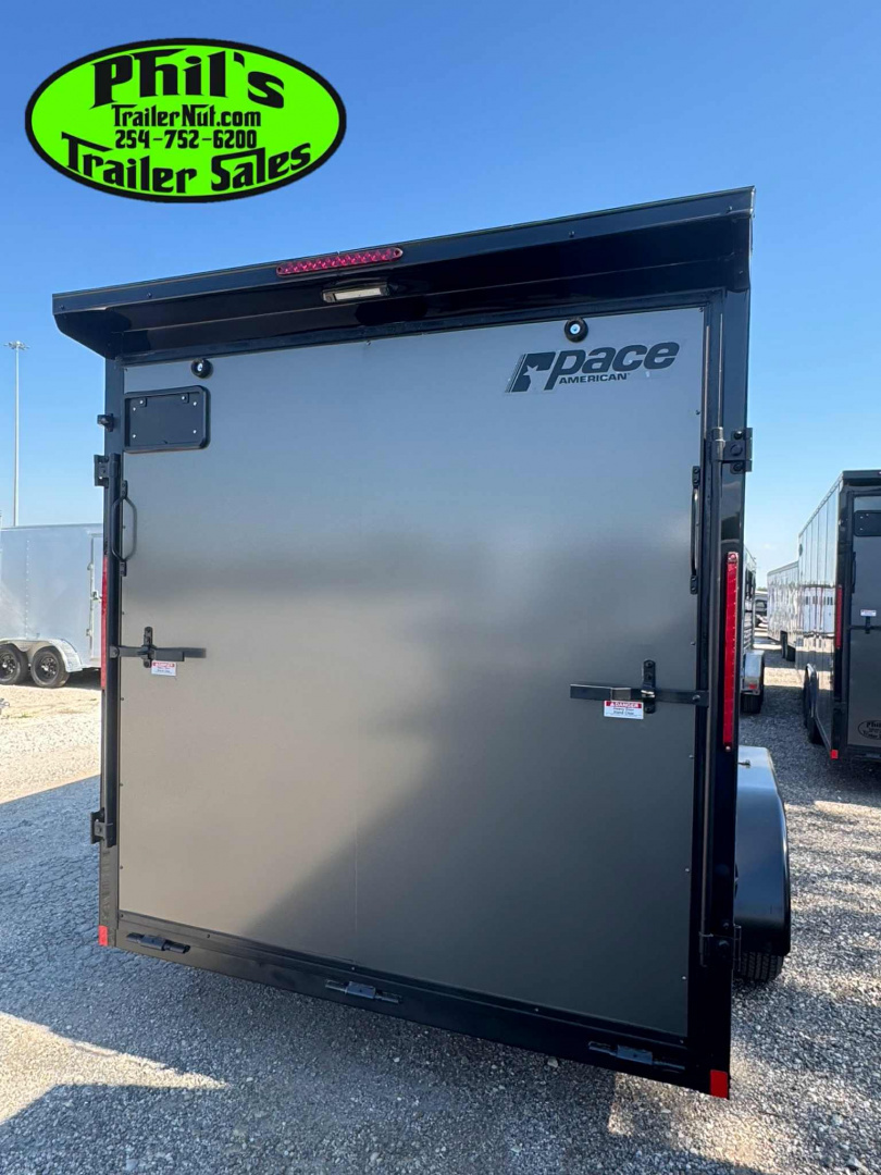 New 2025 Pace American 7X14 Cargo / Enclosed Trailer SCREWLESS .080 EXTERIOR & REAR WING