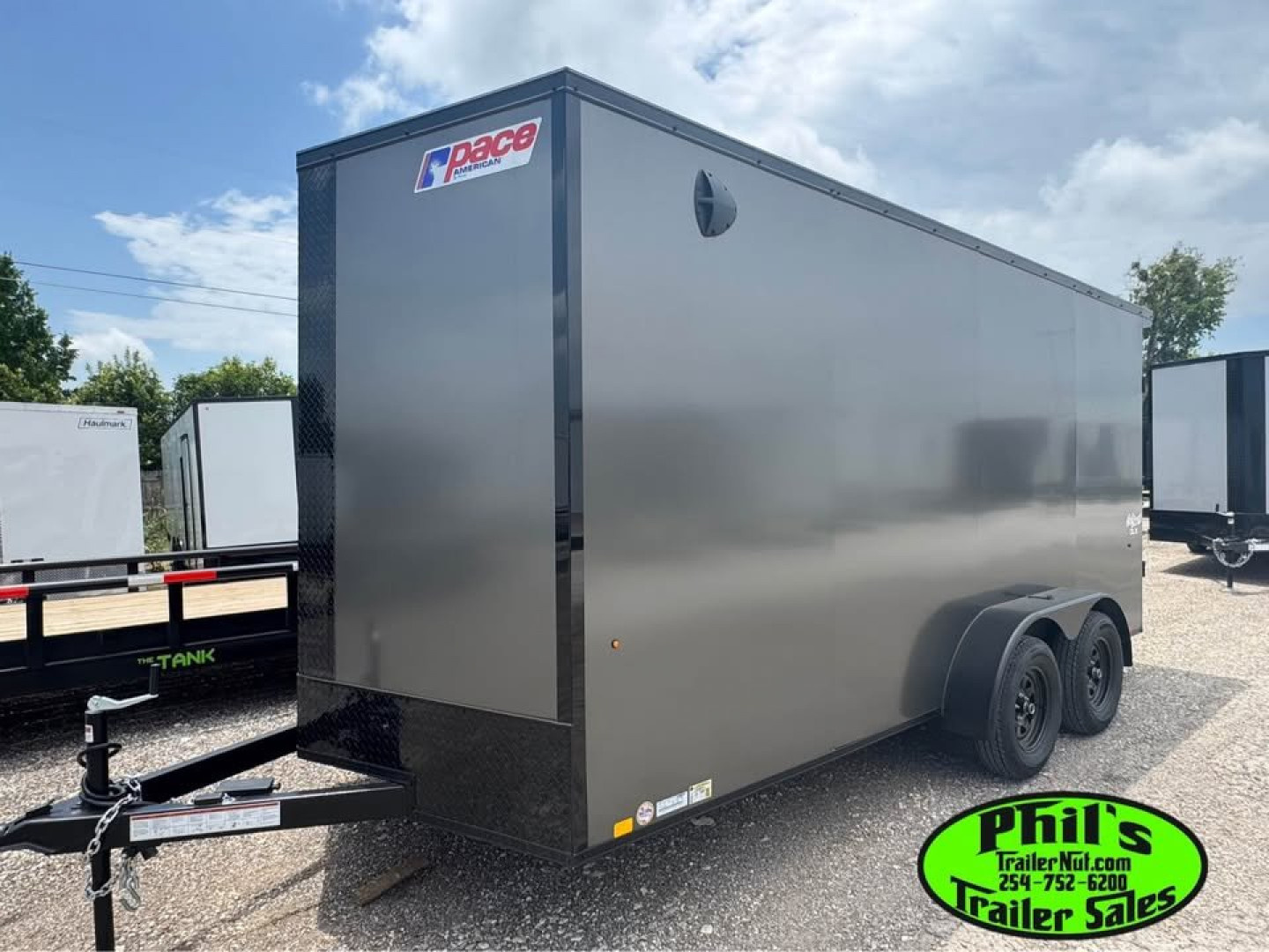 New 2025 Pace American 7X14 Cargo / Enclosed Trailer SCREWLESS .080 EXTERIOR & REAR WING