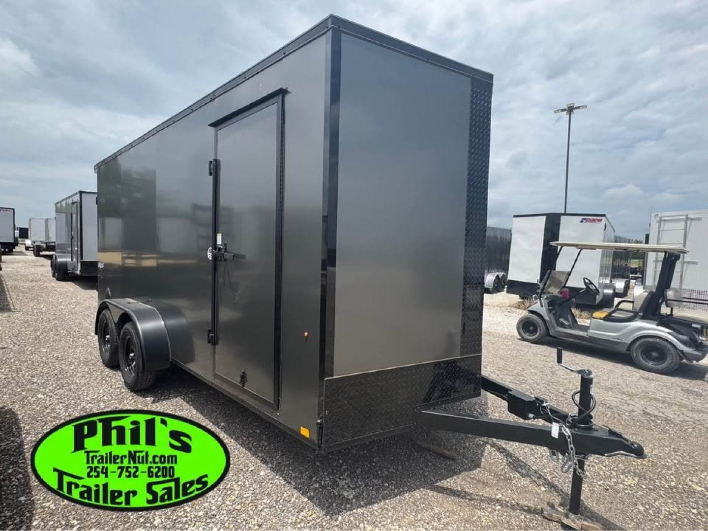 New 2025 Pace American 7X14 Cargo / Enclosed Trailer SCREWLESS .080 EXTERIOR & REAR WING