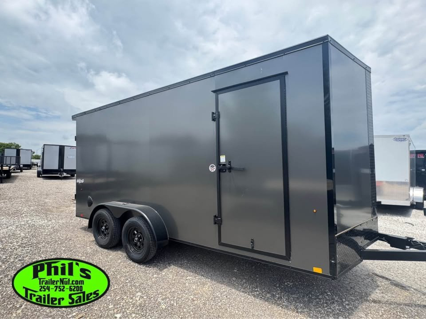 New 2025 Pace American 7X14 Cargo / Enclosed Trailer SCREWLESS .080 EXTERIOR & REAR WING