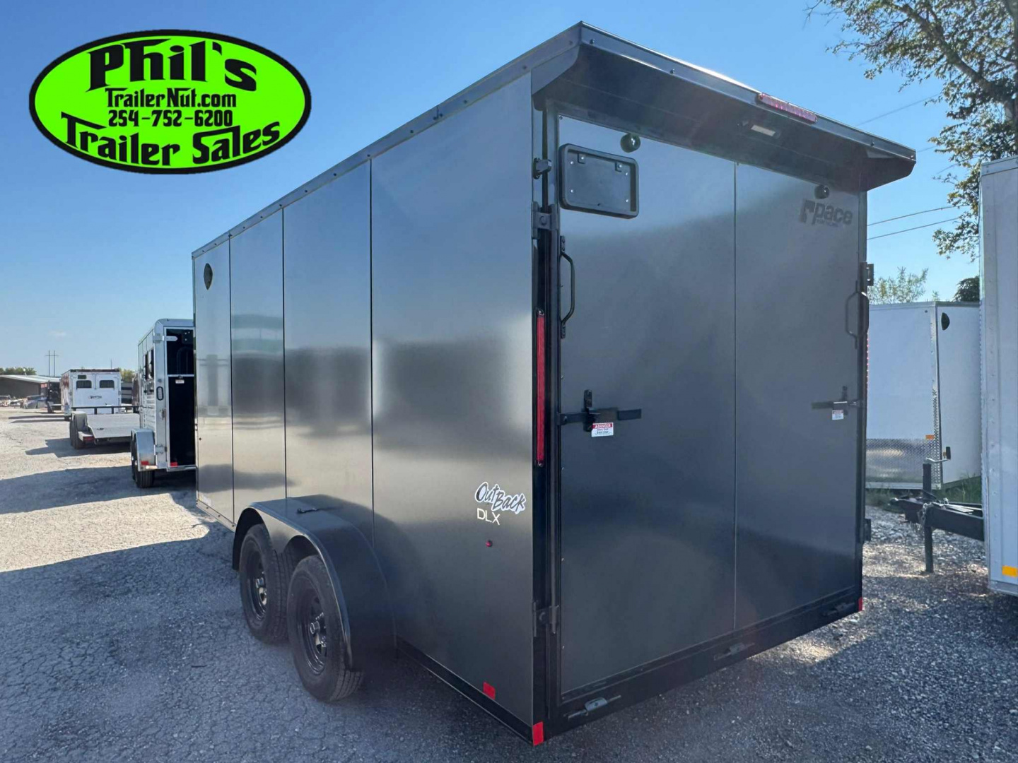 New 2025 Pace American 7X14 Cargo / Enclosed Trailer SCREWLESS .080 EXTERIOR & REAR WING