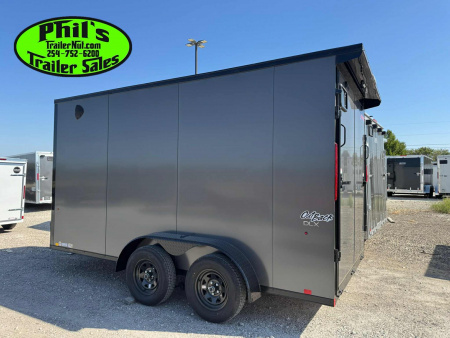 New 2025 Pace American 7X14 Cargo / Enclosed Trailer SCREWLESS .080 EXTERIOR & REAR WING