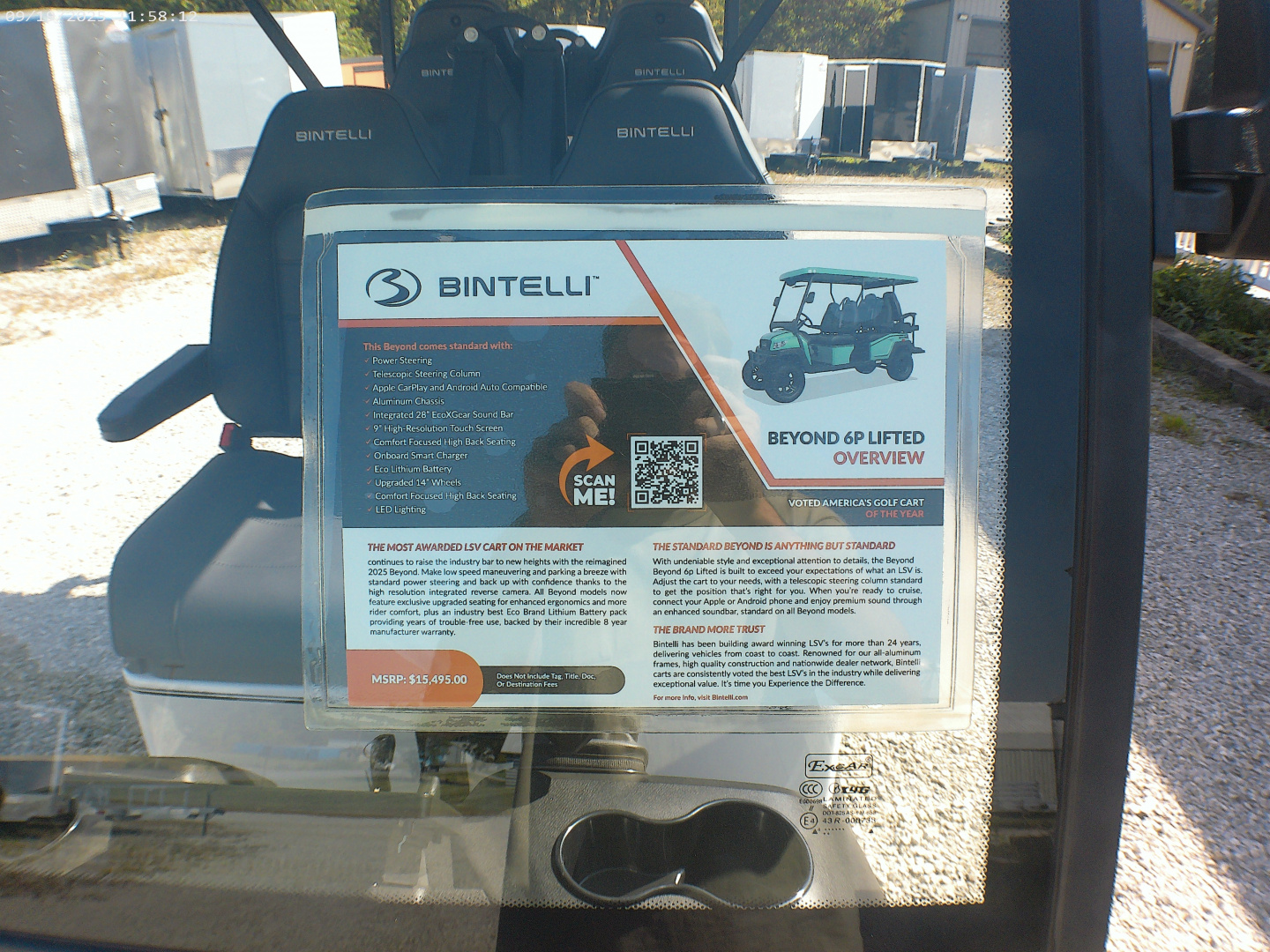 New 2025 Bintelli BEYOND 6P Lifted Golf Cart
