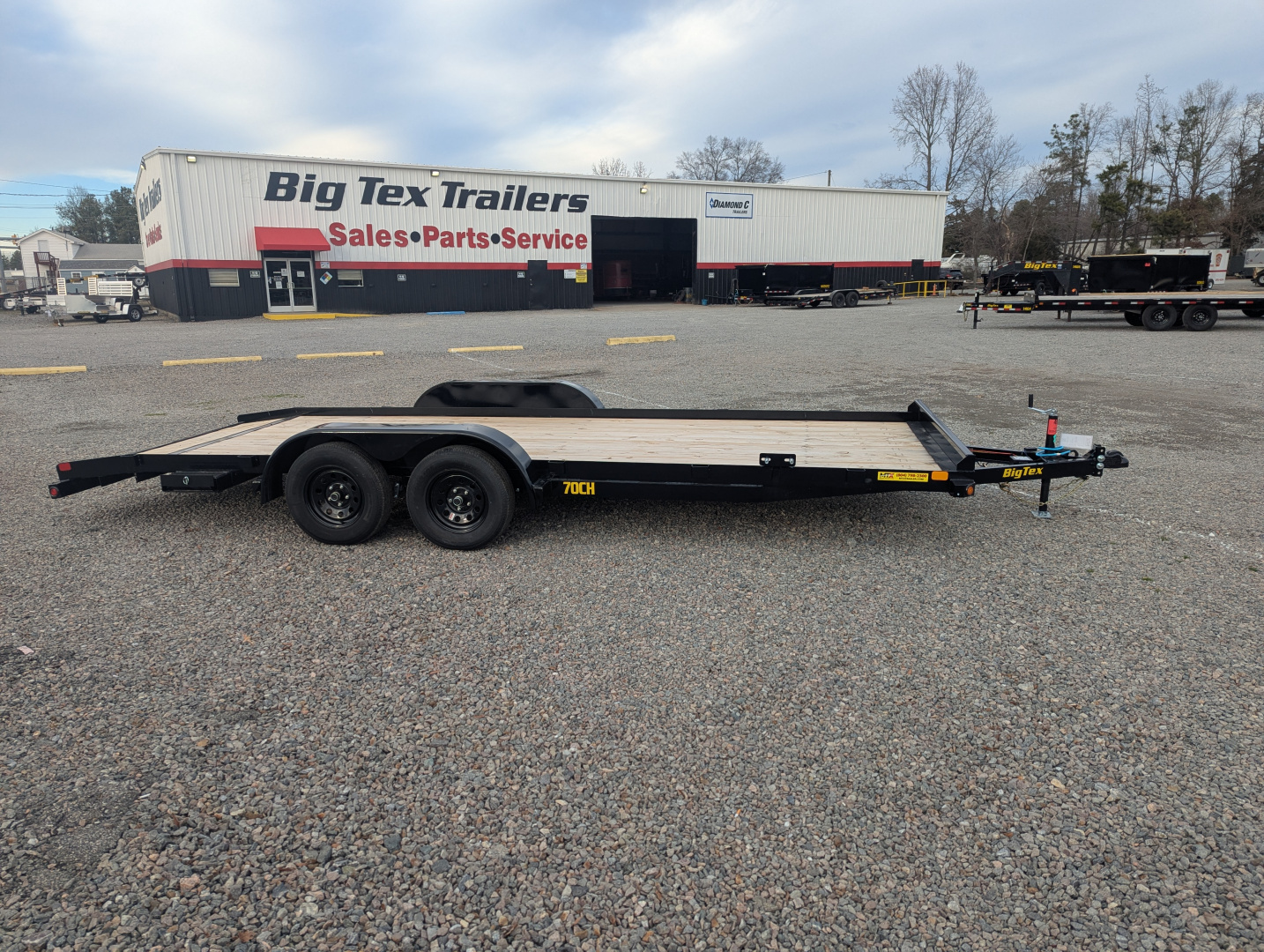 New 2026 Big Tex Trailers 20' 70CH 7K w/ Dovetail & Ramps Car / Racing Trailer