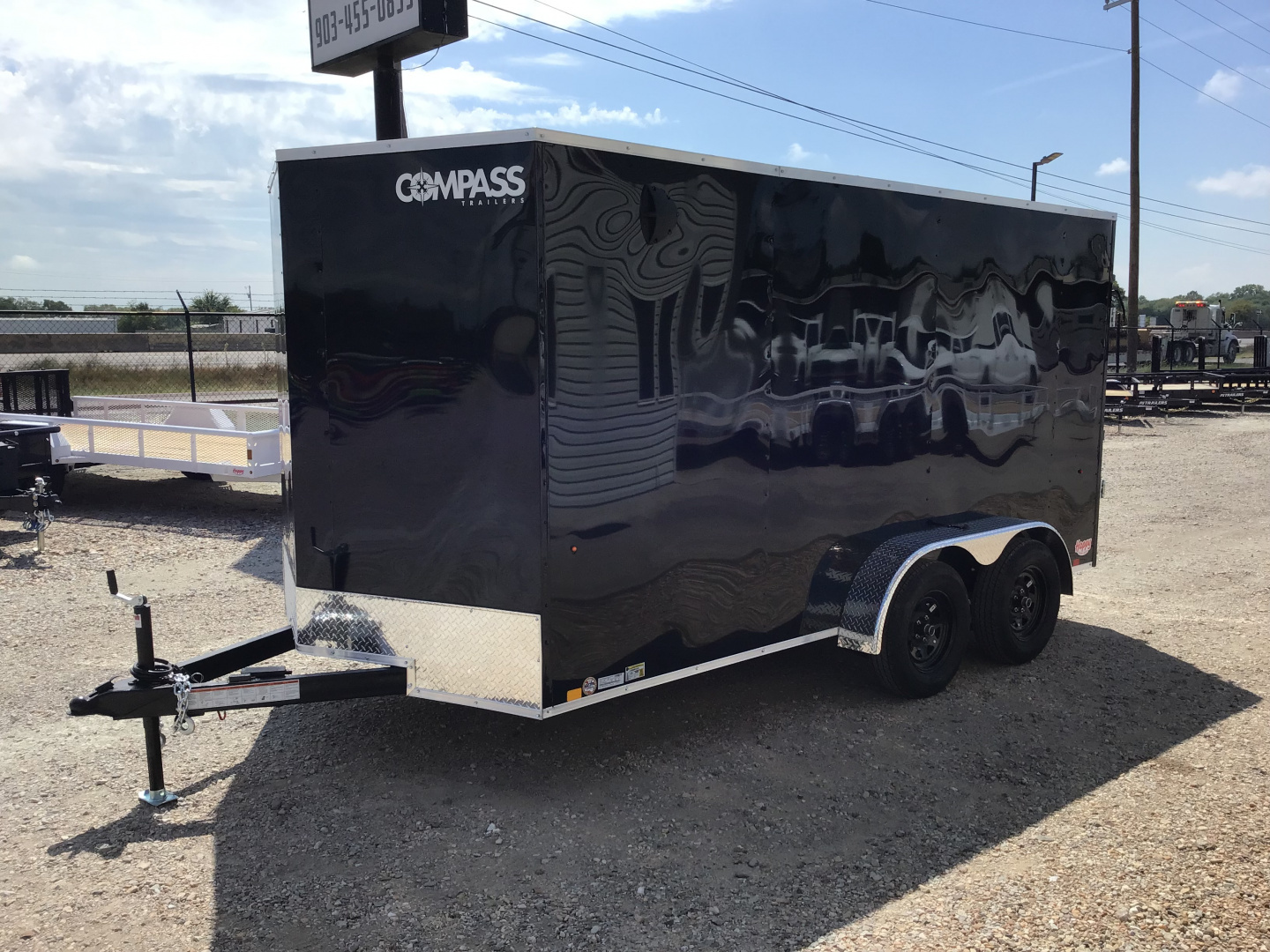 New 2026 Compass 7'x14' Enclosed Cargo Trailer - Indigo DLX