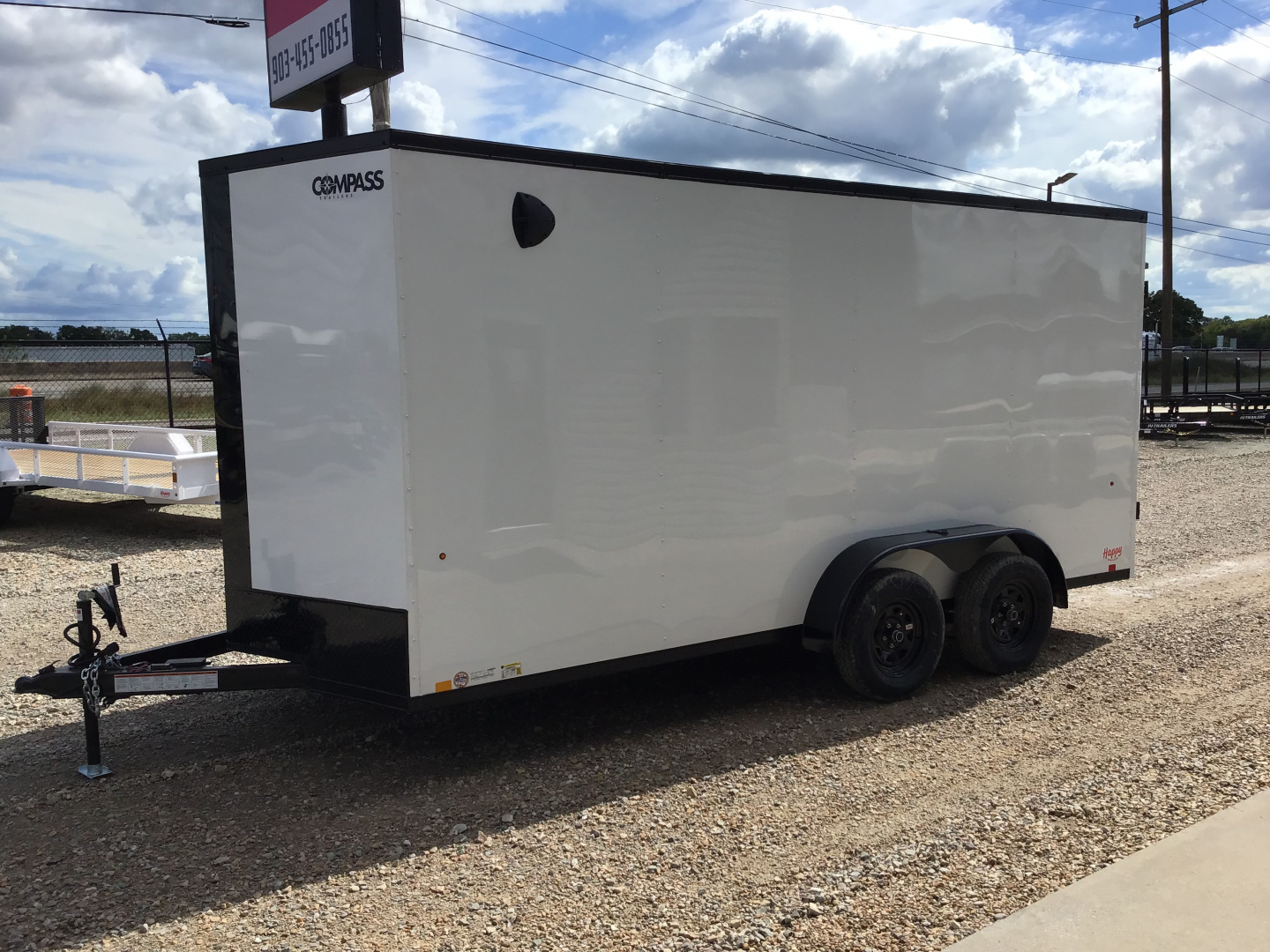 New 2026 Compass 7'x16' Enclosed Cargo Trailer - Indigo DLX