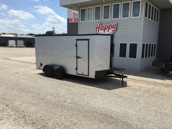 New 2026 Compass 7'x16' Enclosed Cargo Trailer - Indigo DLX