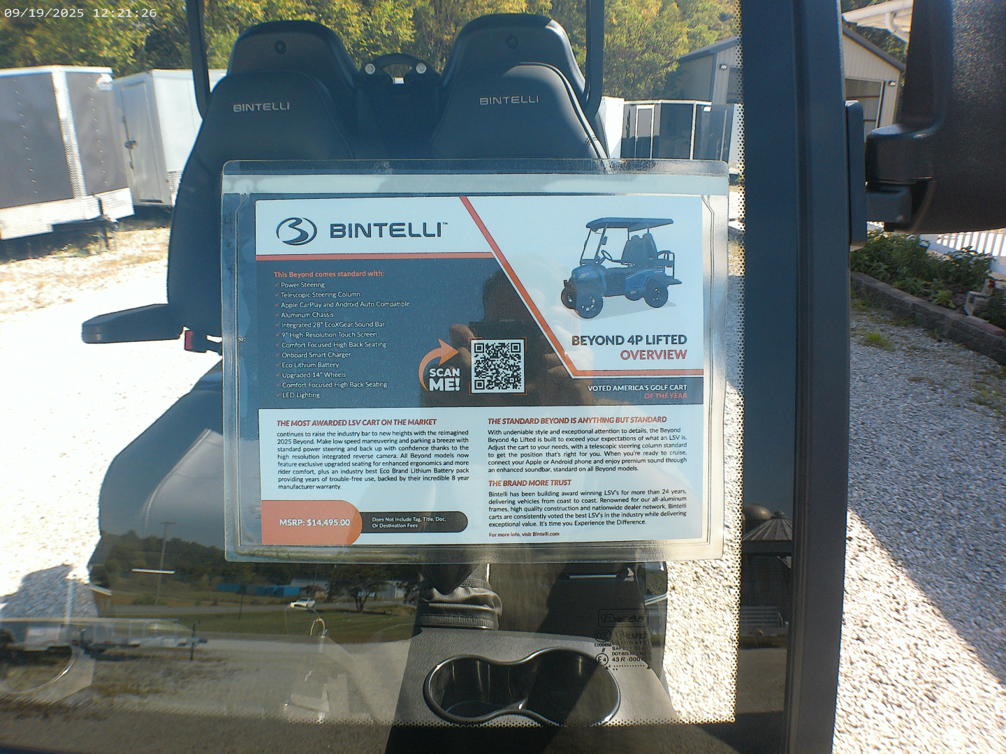 New 2025 Bintelli BEYOND 4P Lifted Golf Cart