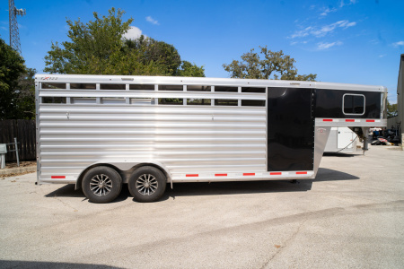Used 2025 Exiss Trailers 4 Horse Gooseneck STC 6820 '25 Horse Trailer