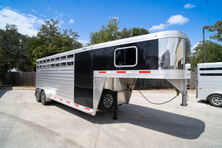 Used 2025 Exiss Trailers 4 Horse Gooseneck STC 6820 '25 Horse Trailer