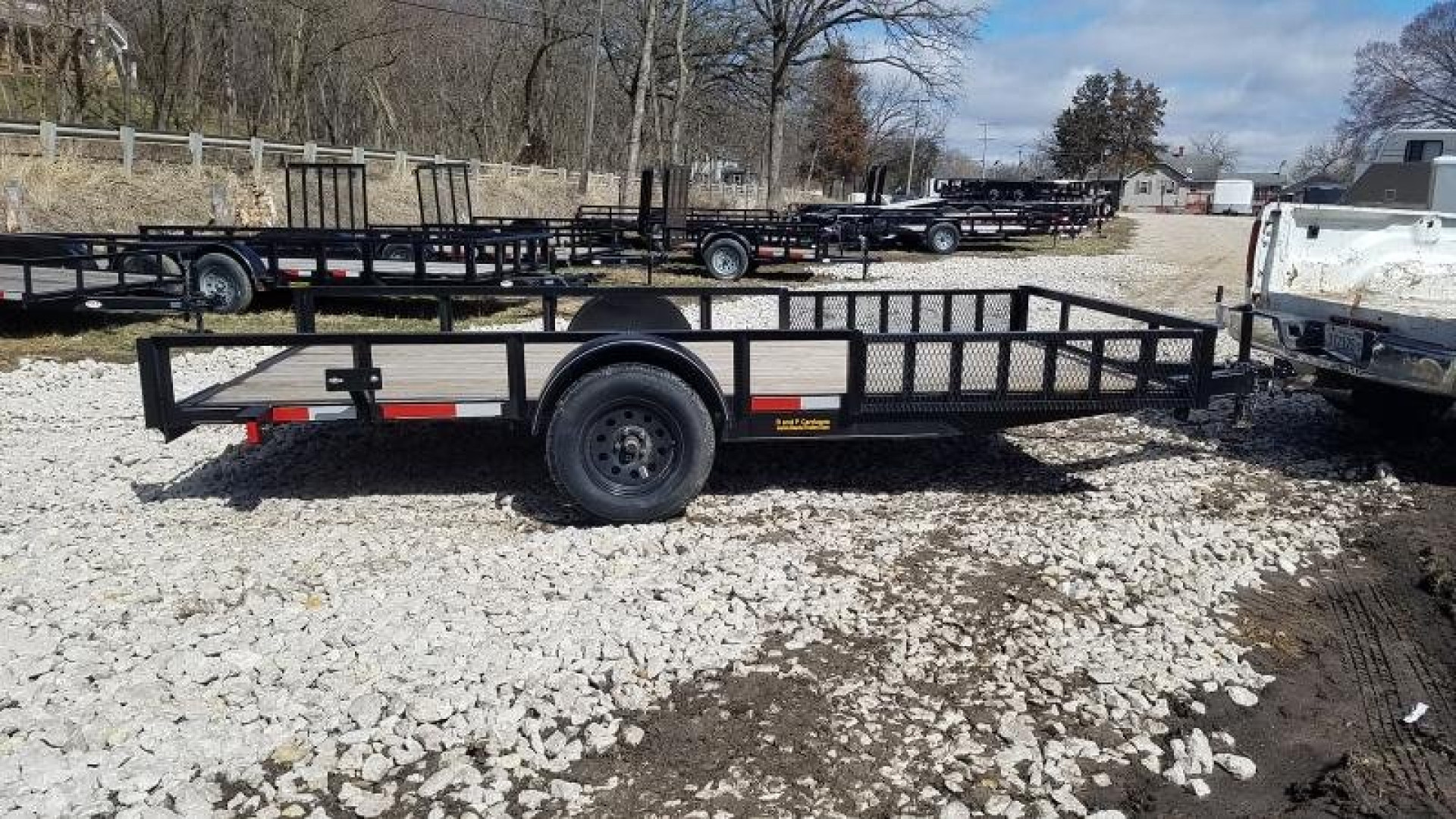 New 2026 MEB 83x14 ATV/Utility Trailer w/' Side Ramps