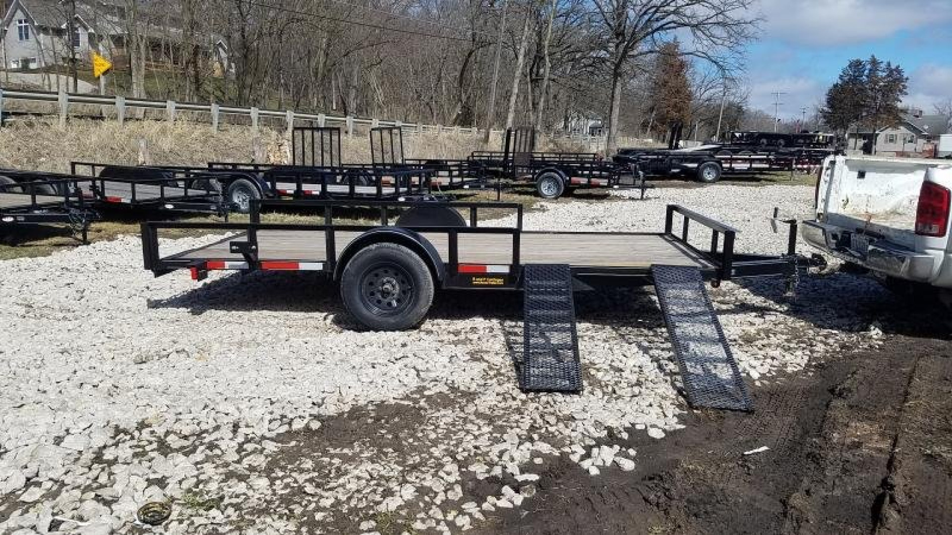 New 2026 MEB 83x14 ATV/Utility Trailer w/' Side Ramps
