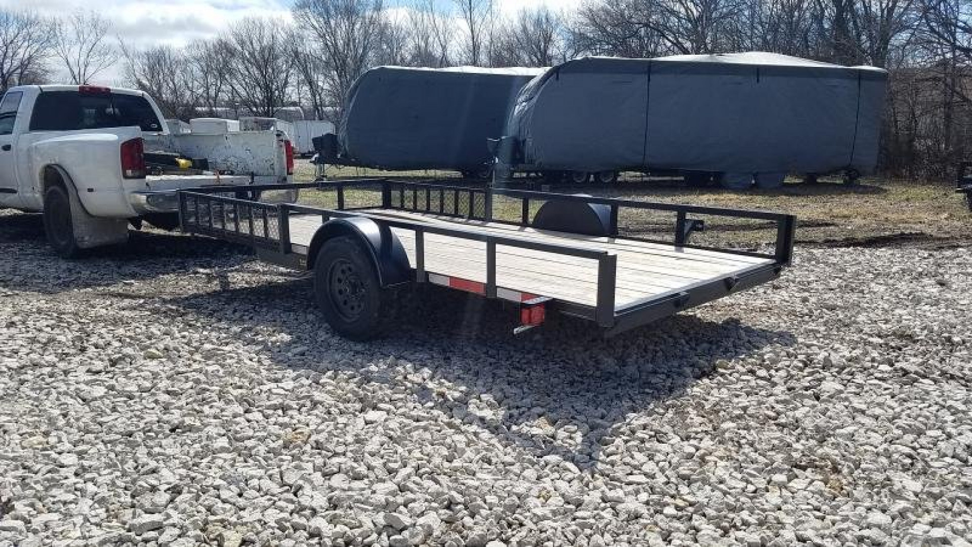 New 2026 MEB 83x14 ATV/Utility Trailer w/' Side Ramps