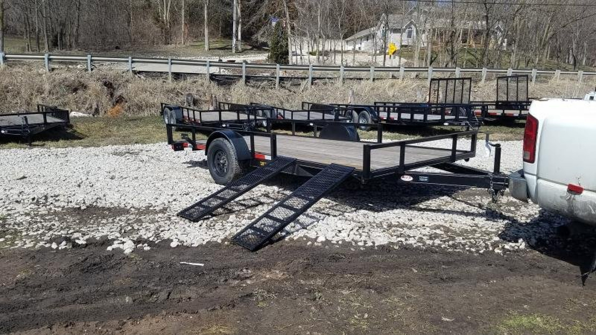 New 2026 MEB 83x14 ATV/Utility Trailer w/' Side Ramps