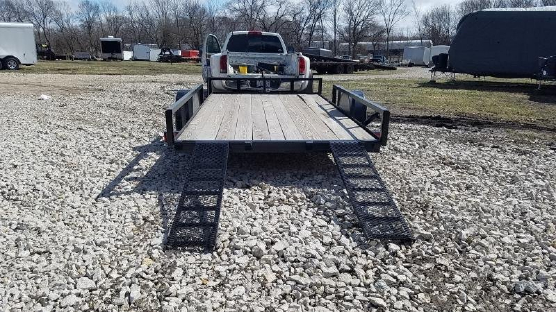 New 2026 MEB 83x14 ATV/Utility Trailer w/' Side Ramps