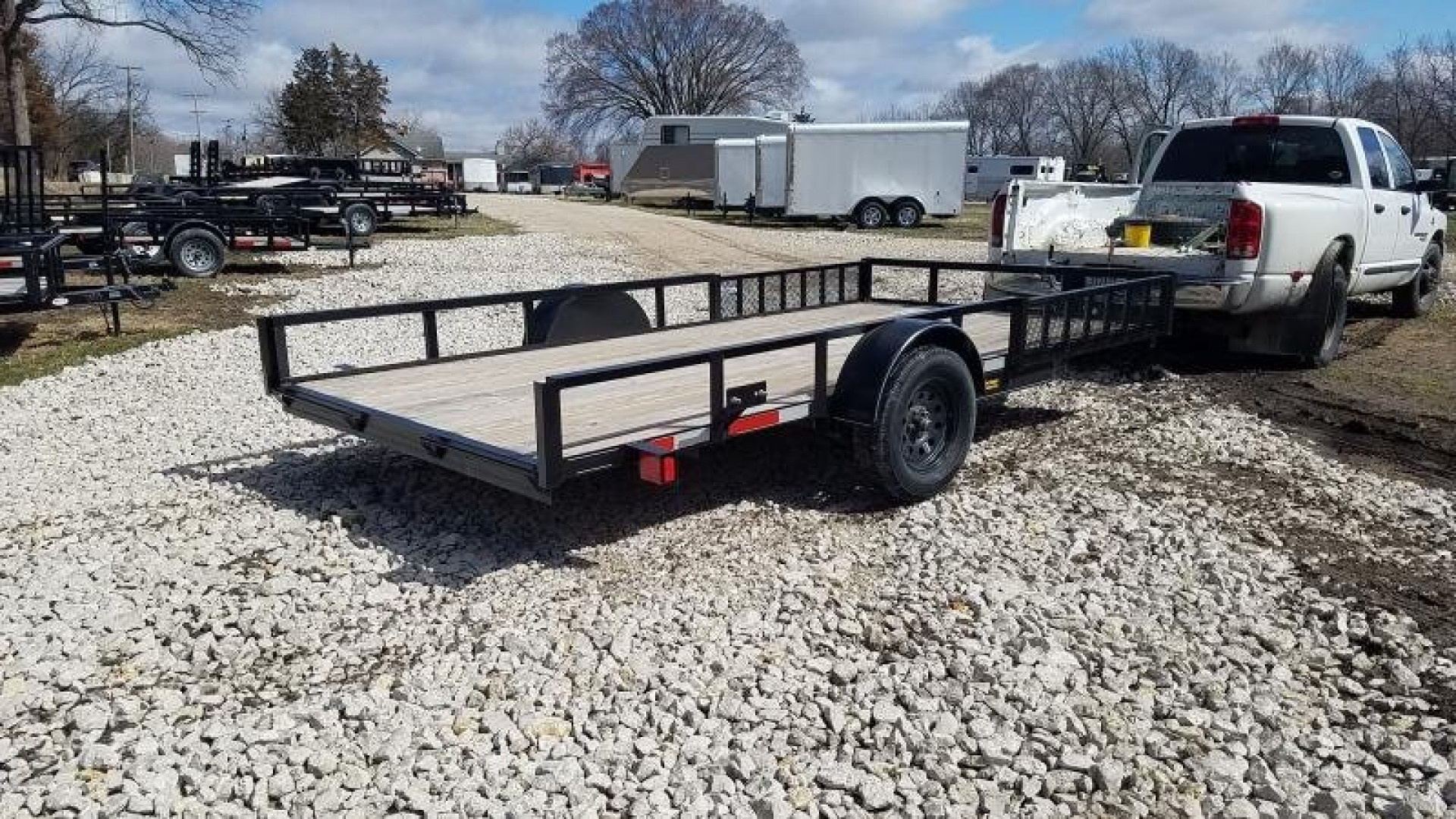 New 2026 MEB 83x14 ATV/Utility Trailer w/' Side Ramps