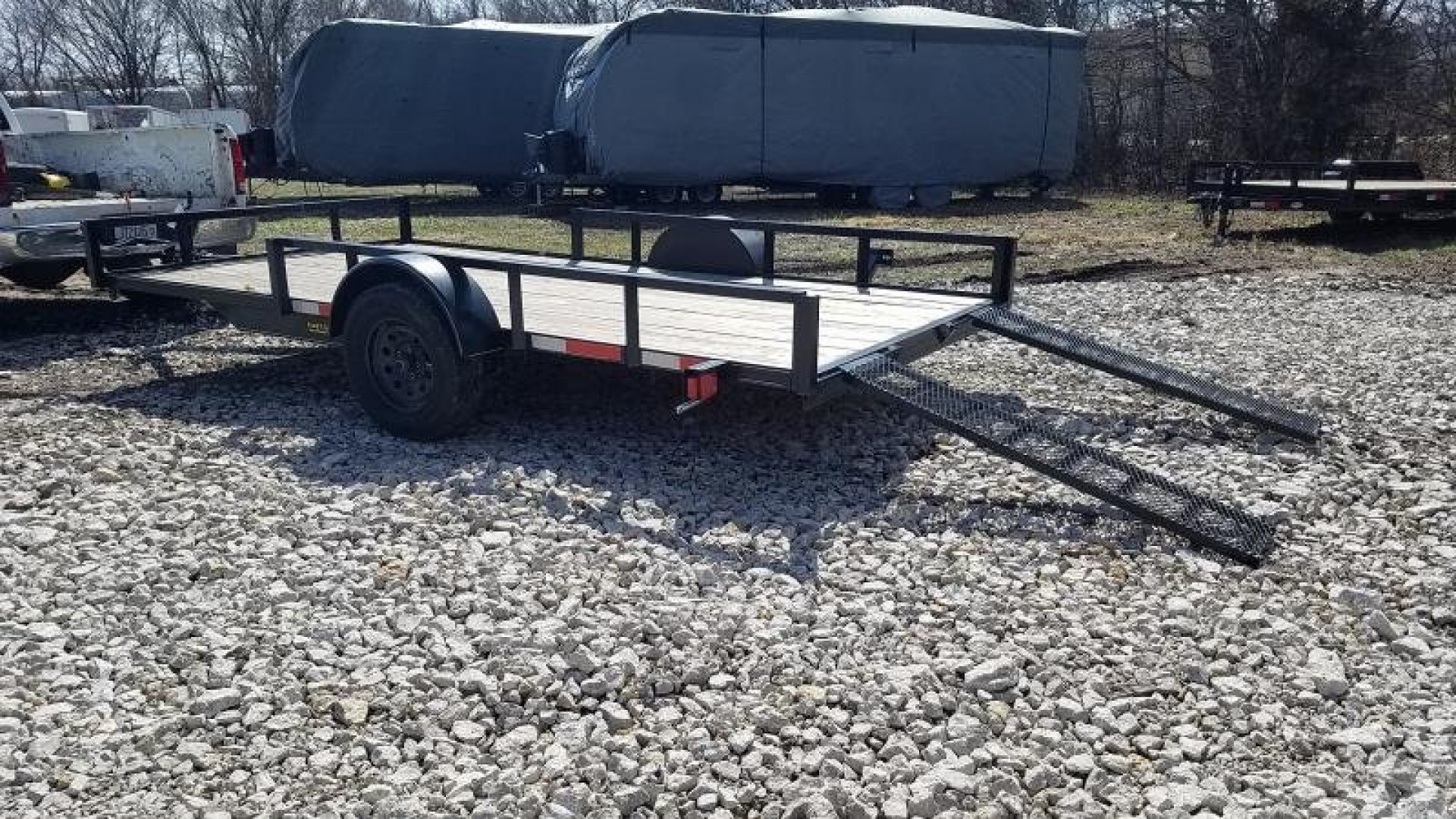 New 2026 MEB 83x14 ATV/Utility Trailer w/' Side Ramps