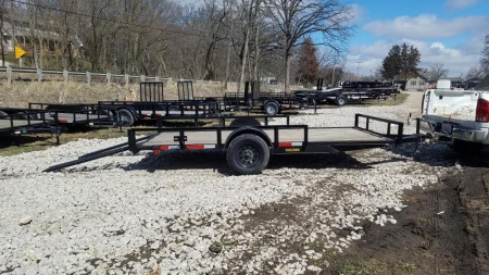 New 2026 MEB 83x14 ATV/Utility Trailer w/' Side Ramps